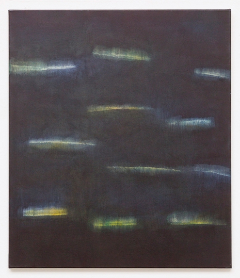 Paynes grey (Übermalung) 2017, Acryl, Nessel, 80 x 69 cm