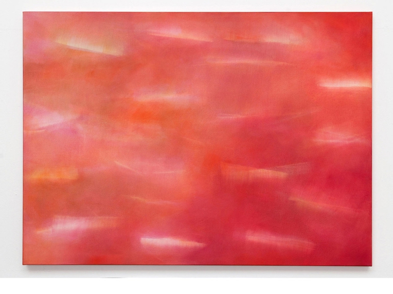 Red Story, 2014, Acryl, Nessel, 95 x 130 cm