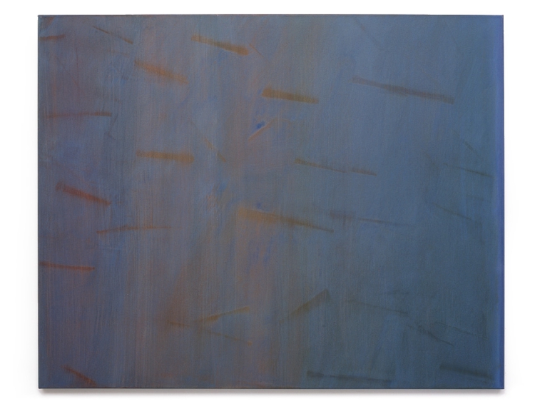 Lichtspuren, dynamisch (Übermalung, viol. Lack), 2007, Acryl/BW, 120 x 150 cm